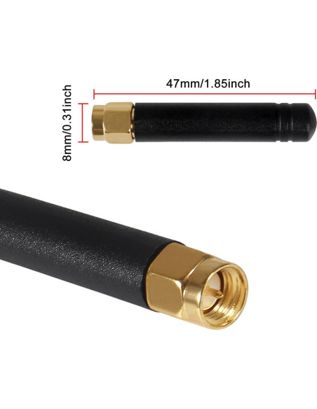 5PCS Antena LoRa 915MHz 2dBi U.FL IPEX a SMA DWEII