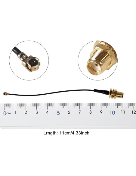 5PCS Antena LoRa 915MHz 2dBi U.FL IPEX a SMA DWEII