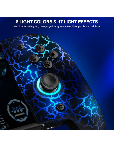 Controlador Inalámbrico Gammeefy para Nintendo Switch - Joystick Hall