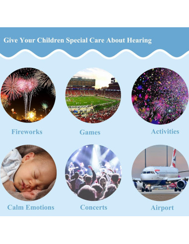 Auriculares Protectores Auditivos para Niños PROTEAR NRR 25dB