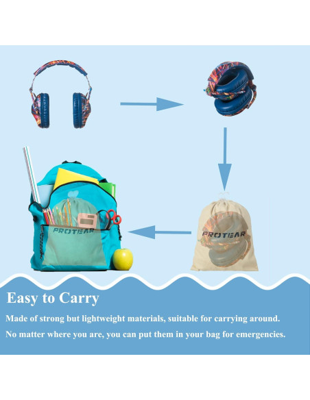 Auriculares Protectores Auditivos para Niños PROTEAR NRR 25dB