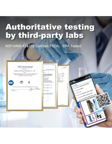 Purificador de Agua Portátil SurviMate 5 Etapas 0.01 Micrones