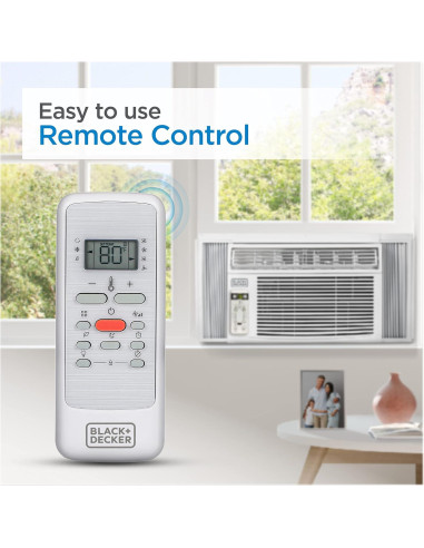Acondicionador de Aire de Ventana BLACK+DECKER 10000 BTU Blanco