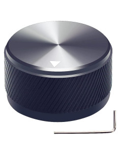 Perilla de Control de Volumen mxuteuk 30x17mm Aluminio Negra
