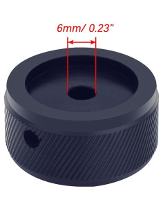 Perilla de Control de Volumen mxuteuk 30x17mm Aluminio Negra 2