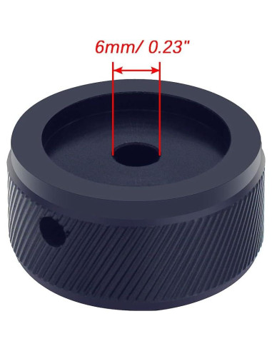 Perilla de Control de Volumen mxuteuk 30x17mm Aluminio Negra
