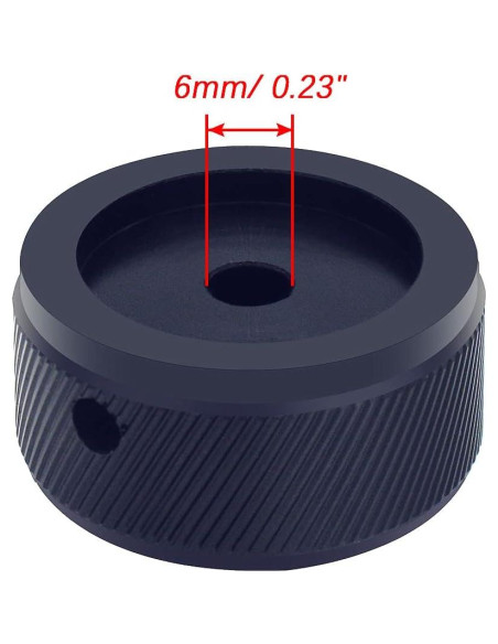 Perilla de Control de Volumen mxuteuk 30x17mm Aluminio Negra
