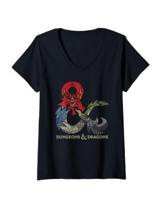 Camiseta V-Cuello Mujeres Dungeons & Dragons Logo Ampersand