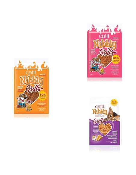 Galletas Gourmet para Gatos Catit - Paquete Variado 90 g