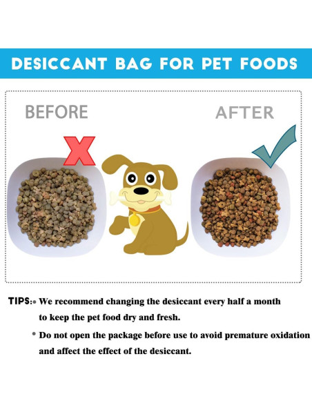 Bolsas Deshidratantes para Alimento de Mascotas xcivi - 12 Unidades