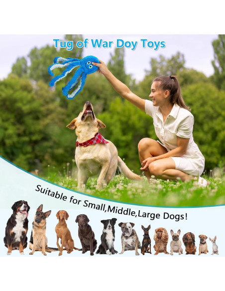 Juguete de Peluche para Perros Eneston Pulpo Interactivo 38cm