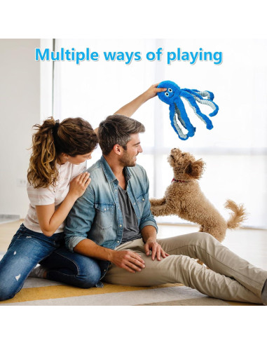 Juguete de Peluche para Perros Eneston Pulpo Interactivo 38cm