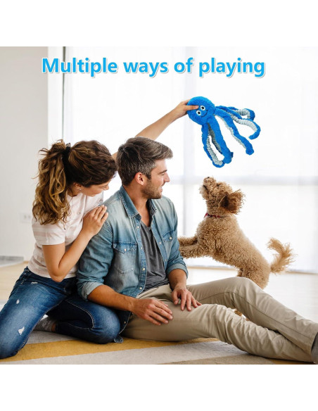 Juguete de Peluche para Perros Eneston Pulpo Interactivo 38cm