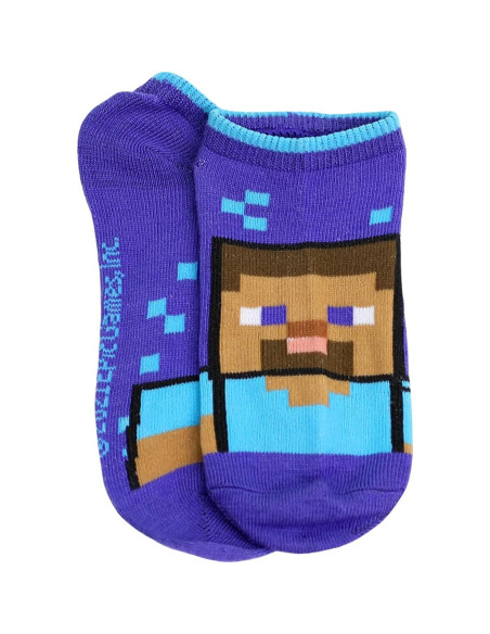 Calcetines Minecraft para Niños - Paquete de 5, Talla 4-6