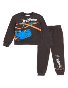 Conjunto Sudadera Forro Polar y Jogger Hot Wheels Niños 2T-12