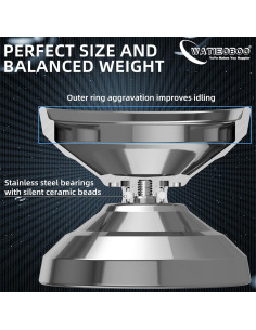 Yoyo Profesional WATIEOBOO de Titanio con 10 Cuerdas - Plata 2