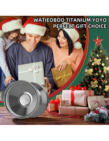 Yoyo Profesional WATIEOBOO de Titanio con 10 Cuerdas - Plata