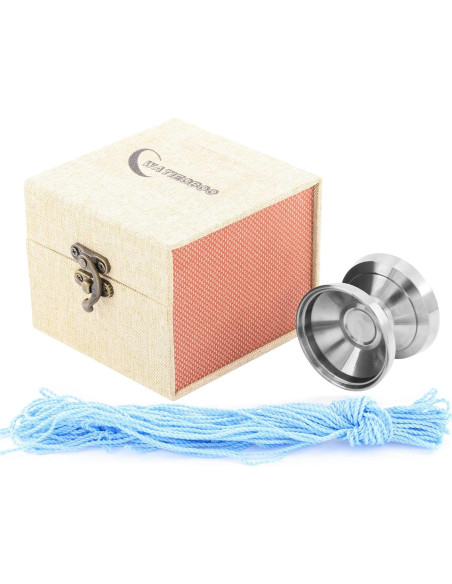 Yoyo Profesional WATIEOBOO de Titanio con 10 Cuerdas - Plata