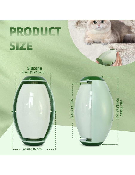 Rodillo de Pelusa Reutilizable Genérico Verde para Mascotas