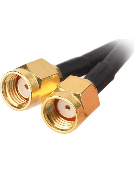 Antena WiFi Eightwood RP-SMA Doble Banda 2.4GHz 5GHz 6dBi