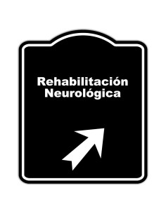 Señal de Aluminio Compuesto Rehabilitación Neurológica 38x46cm