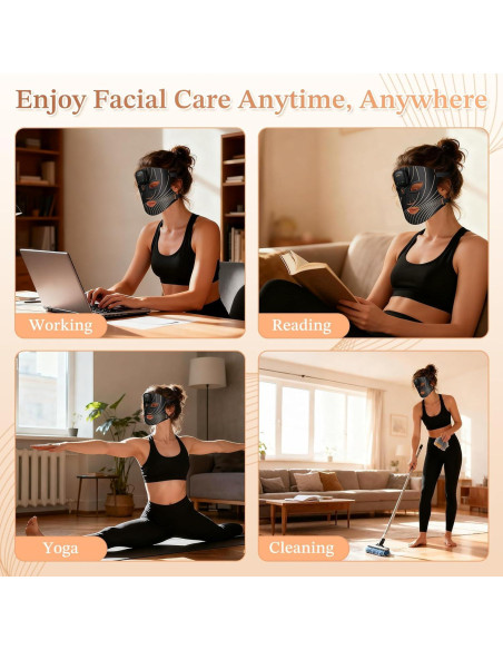 Máscara de Terapia de Luz Roja 850nm FDA - Belleza Facial