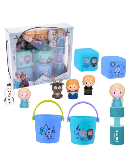 Set de Baño Frozen 11 Piezas - Juguetes y Títeres de Dedo