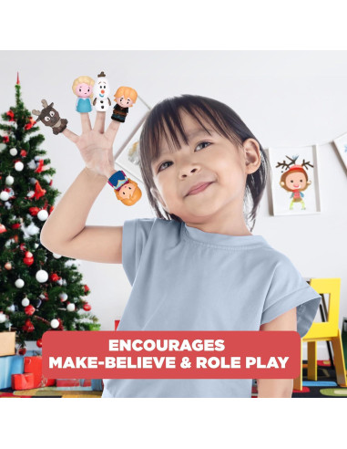 Set de Baño Frozen 11 Piezas - Juguetes y Títeres de Dedo