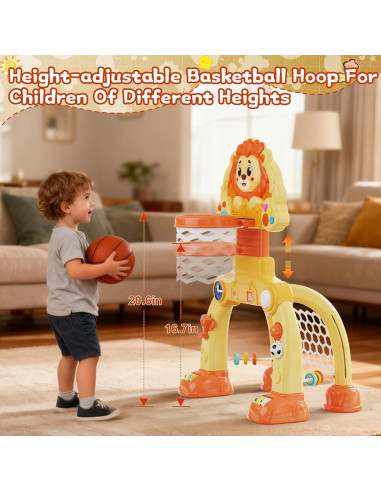 Aro de Baloncesto y Portería SHXYKZ para Bebés 1-3 Años