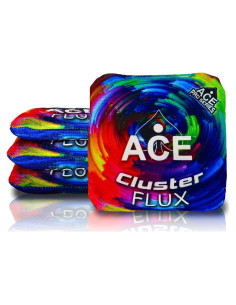 Bolsas de Cornhole Cluster Flux ACE Pro - Set de 4 Arcoíris