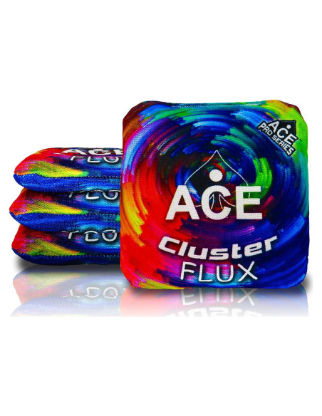 Bolsas de Cornhole Cluster Flux ACE Pro - Set de 4 Arcoíris