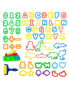 Juego de Herramientas de Plastilina Pecopcock 63 Piezas