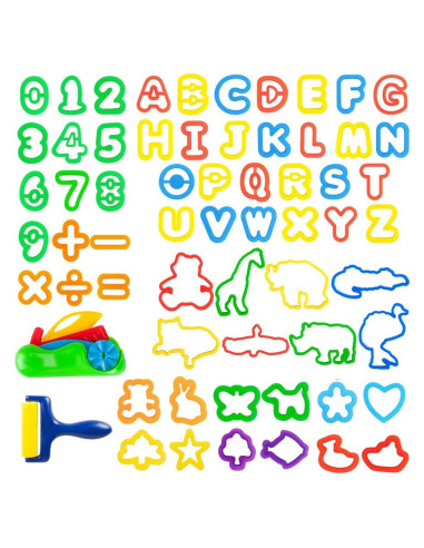 Juego de Herramientas de Plastilina Pecopcock 63 Piezas