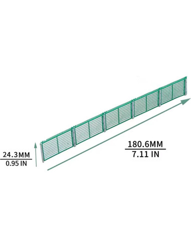 Cerca en Escala HO Menolana 1:87 para Modelos de Ferrocarril