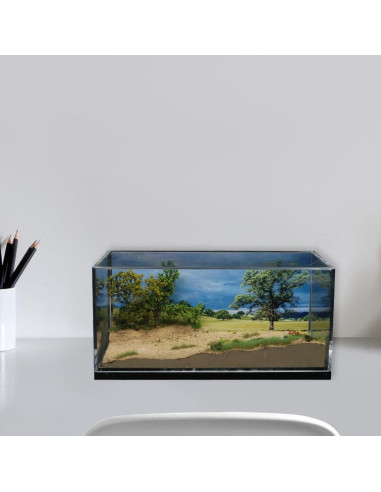 Diorama de Coche a Escala 1:64 con Caja de Almacenamiento