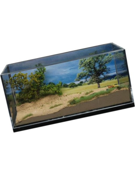 Diorama de Coche a Escala 1:64 con Caja de Almacenamiento