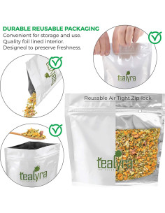 Té Herbal Suelto Tealyra Moringa y Espino Marino 113g 2