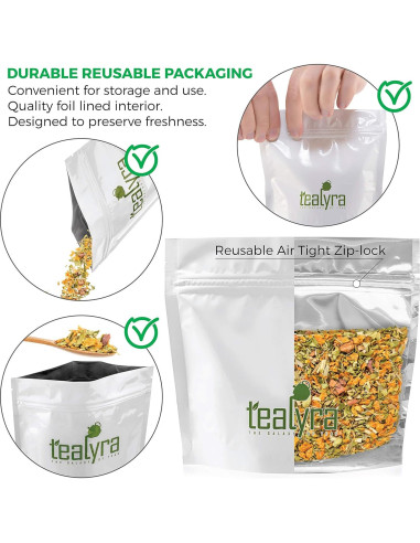 Té Herbal Suelto Tealyra Moringa y Espino Marino 113g