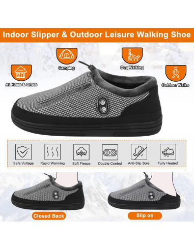 Zapatillas calefaccionadas Kamlif RTX-DR08L 5V para hombres y mujeres