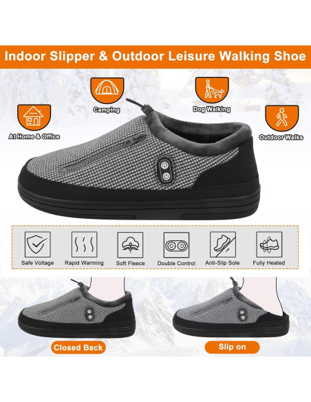Zapatillas calefaccionadas Kamlif RTX-DR08L 5V para hombres y mujeres
