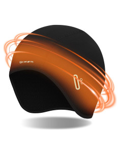 Gorro Calentado Dr.Warm para Ciclismo Unisex - Térmico Negro