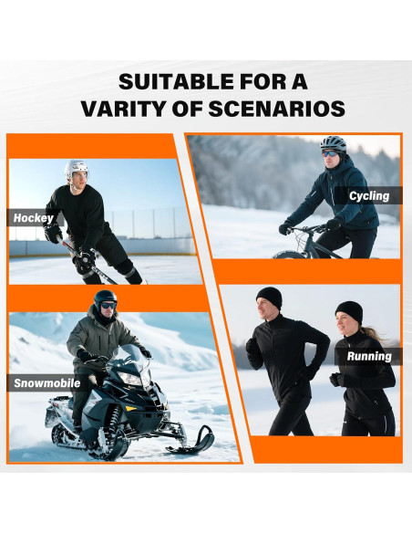 Gorro Calentado Dr.Warm para Ciclismo Unisex - Térmico Negro