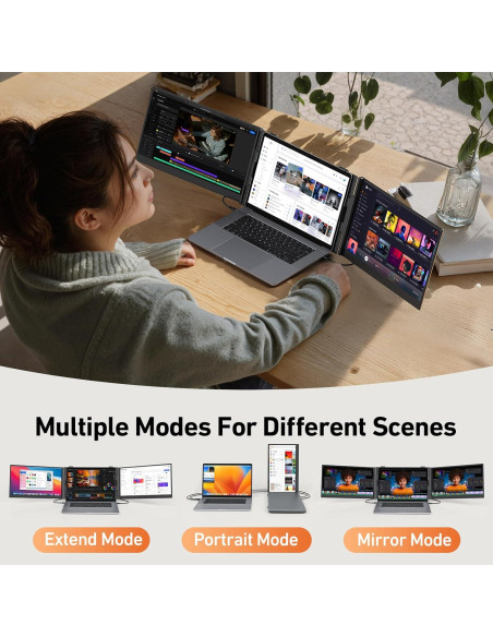 Extensor de Pantalla Triple Vixtan S8 PRO 35.56cm FHD