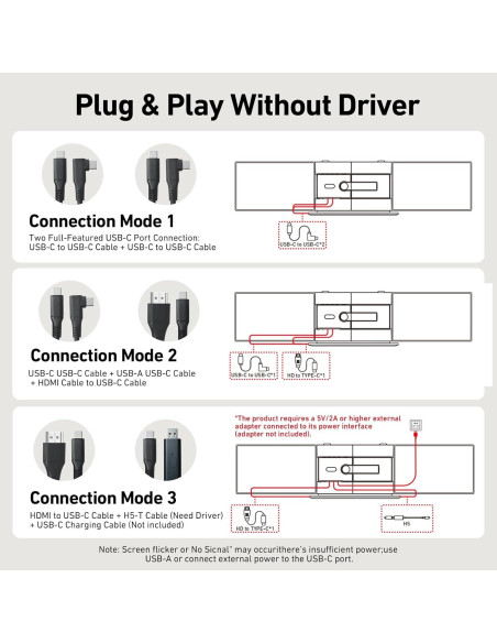Extensor de Pantalla Triple Vixtan S8 PRO 35.56cm FHD