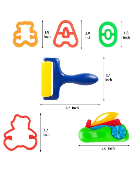 Juego de Herramientas de Plastilina Pecopcock 63 Piezas