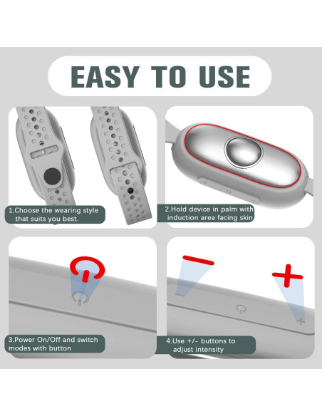 Dispositivo de Ayuda para Dormir WinkithW Plata Micro-Corriente