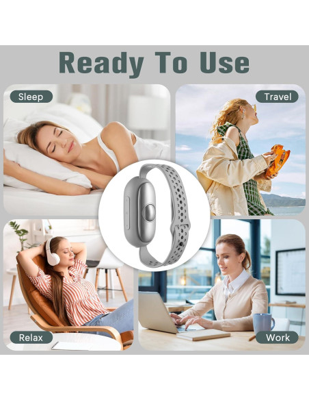 Dispositivo de Ayuda para Dormir WinkithW Plata Micro-Corriente