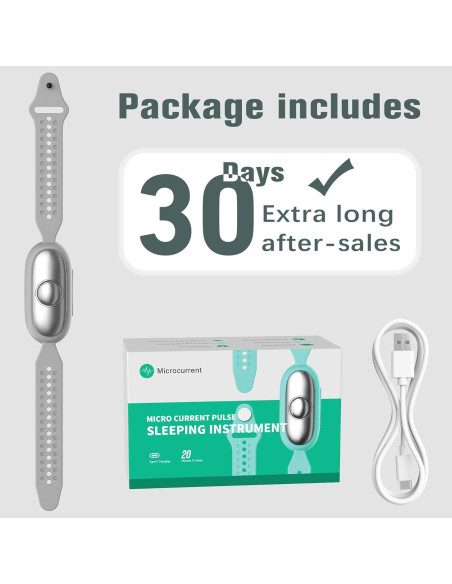 Dispositivo de Ayuda para Dormir WinkithW Plata Micro-Corriente