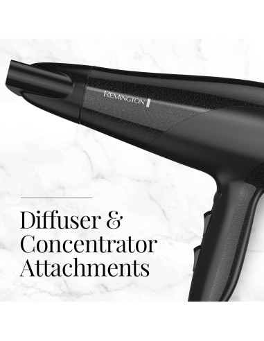 Secador de Pelo Remington D3193 Cerámico Iónico 1875W Negro