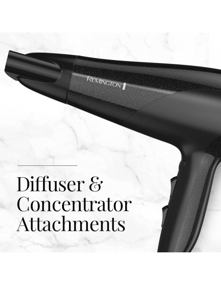 Secador de Pelo Remington D3193 Cerámico Iónico 1875W Negro
